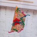 Colorful Bamboo Weave Wooden Swing Parrot Bird Toys Bird Cage Accessories