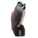 Large Plastic Garden Ornament Owl Yard Scarer Scarecrow Realistic Decoy 36cm