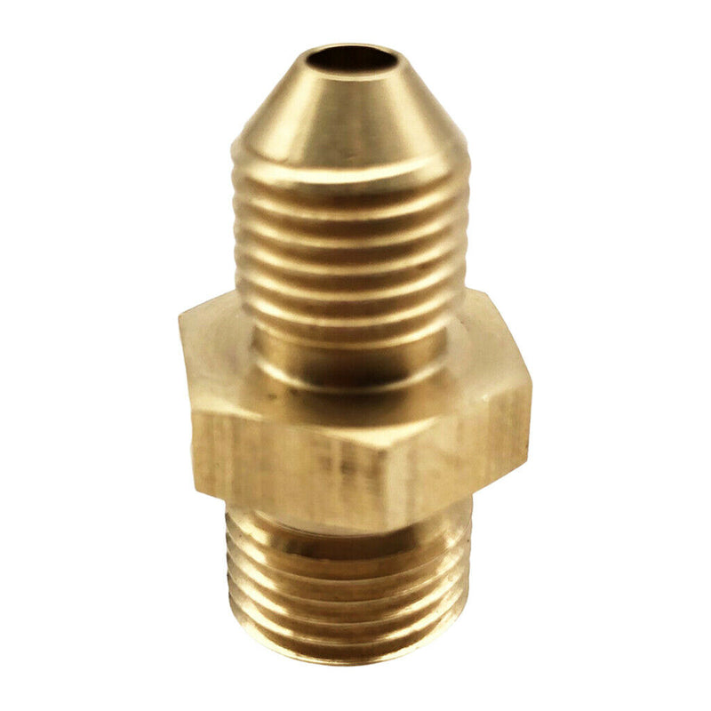 1/2-20 UNF Male to AN4 Male NPT Pipe Adapter Fitting 4 AN Bare Brass