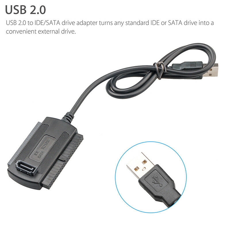 SATA/PATA/IDE to USB 2.0 Adapter Converter Cable for Hard Drive Disk   SE3c