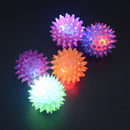 LED Pet Hedgehog Ball Colorful Soft Rubber pet Puppy Dog Chewing Elastic BaES