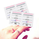 2XDIY Ring Removable Waterproof Temporary Tattoo Body Stickers Gift  Pip HMWES