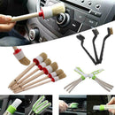 11pcs/set Car Detailing Brush Kit Boar Hair Vehicle Interior For Wheel TFL