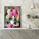 Painting By Numbers Kit DIY Fresh Flower Canvas Oil Art Picture Home Decor A