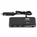 4 way Cigarette Lighter Socket Splitter 12V Dual USB Charger Power Adapt RIT