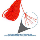 50 Colors Cotton Thread Floss Sewing Skeins Cross Stitch Kit For Embroidery Soft