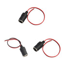 3x 12V 10A Female Car Cigar Cigarette Lighter Socket Plug Connector Adapter