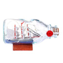 Glass Pirate Ship Sailing Boat Wishing Drift Bottle Home Office Welt  Xmas Gift