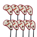 9Pcs Golf Iron Headcover Lucky Cat Club Head Cover Non-Slip Gift Accessories