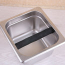 Stainless Steel Espresso Coffee Knock Box With Rubber Container Coffee Grou