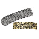 2Pcs Floral French Barrette Celtic Large Hair Clip Clamp Hairpin Clasp