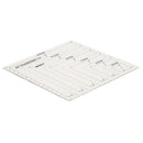 4Pcs Assorted Sizes Hard Plastic Ruler for Sewing Quilting Patchwork Tools