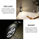 Multifunctional Led Flashlight Usb Rechargeable Battery Powerful Torch Side