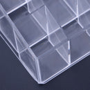 Acrylic Lip Gloss Holder 24 Slots Lipstick Box Display Stand Sundry Storage Box