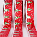 2cm double color printing ribbon Christmas tree series RibbonSEAU