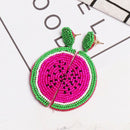 Fashion Handmade Beaded Earrings Fruit Dragon Fruit Shape Cute Bohemian Wed W3Q9