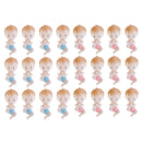 12 Pieces Cute Baby Foot Boys Girls Party Favor Christening Baby Shower Blue