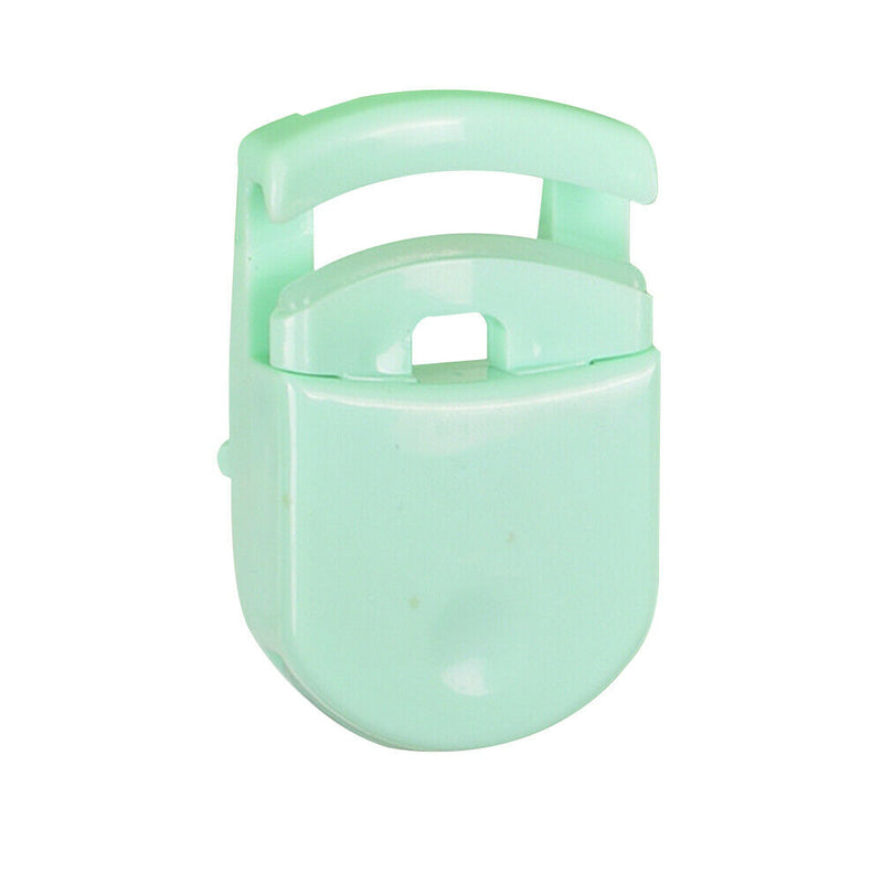 Women Mini Eyelash Curler Beauty Makeup Eye Lashes Curling Clip (Green)
