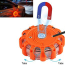 LED Warning Light with Hook and Magnet in Orange Without Battery