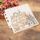 S87 Flower Spray Mold DIY Scrapbooking Stencil Cake Coffee Decorating Craft Too-