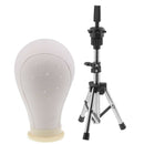 Wig Making 24" Canvas Block Head Training Head w/ Adjustable Display Tripod