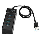 4 Port USB 3.0 Hub Super Speed 5Gbps Converter Cable Adapter for Laptop PC