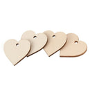 50pcs Hearts - Wooden Blank Craft Embellishment - Heart Decoration 30mm K5M1