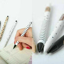 Automatic Pen Cute Black and White Dots Plastic Mechanical Pencil 0.5mm X5L New