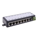8 Port POE Injector For CCTV Surveillance IP Cameras Power Over Ethernet Adapter