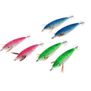 6pcs Luminous Squid Jig Hook Simulation Design Shrimp Fishing Lure Hard Bait