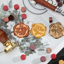100pcs Retro Octagon Sealing Wax Grain Fire Painting Pill Stamping Envelope