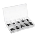 500Pcs Bass Carp Fishing Hooks Fishhook Bait Holder Kit Saltwater Freshwater