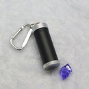 Pocket Cigarette Ashtray Stainless Steel Cylindrical Metal Key Chain Hasp Dyqq