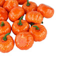 16 pcs Halloween Artificial Pumpkin Basket Bowl Filler Fall Harvest Mini Pumpkin