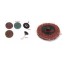 60pcs 50mm Sanding Disc 1/4" Roloc Holder Quick Roll Lock Surface Polishing