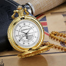 New quartz pocket watch Innovative design golden queen law bar thick chain  W4N5
