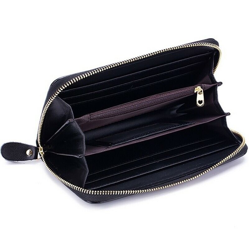 Women'S Elegant Floral Leather Wallet Fashion Long Ladies Clutch Bag Multi- C6I8