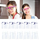 10 Pieces Full Face Shield Guard Guard Goggles Glasses Frame Dustproof