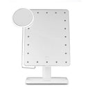 20 LED Light Touch Screen Make-up Mirror Cosmetic Stand Mirror 10X Magnifyi