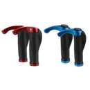 Mountain Bicycle Bike Cycling Lock-On Handlebar Hand Bar End Grips Set-Red