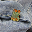 Camouflage Travel Backpack Brooches Badge Jacket Lapel Shirts Enamel Pins  A