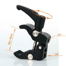 Camera Friction Arm Clamp Pliers Clip Holder Bracket for Led Lamp Flash