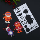 Santa Claus Combination DIY Scrapbook Craft Embroidery Cutting Die Stencils
