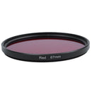 67 mm full red filter, 67 mm filter threaded camera lens