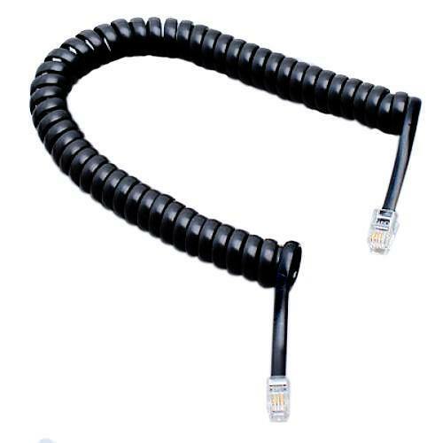 2Meters Black RJ11 4C Plug Modular Telephone Extension Phone Cord Cable Line