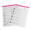 12x Lines Drawing Nail Art Practice Learning Template Painting Book Tools