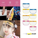 8Pcs Kid's Clear Safety Full Face Shield Cover Visor Cap Protector Windproof