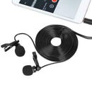 Microphone Broadcasting Recording Headed Professional Dual Studio Lavalier Lapel
