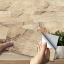 Simple Style Wall Stickers Restaurant Shop Decoration Simulated Wood Grain