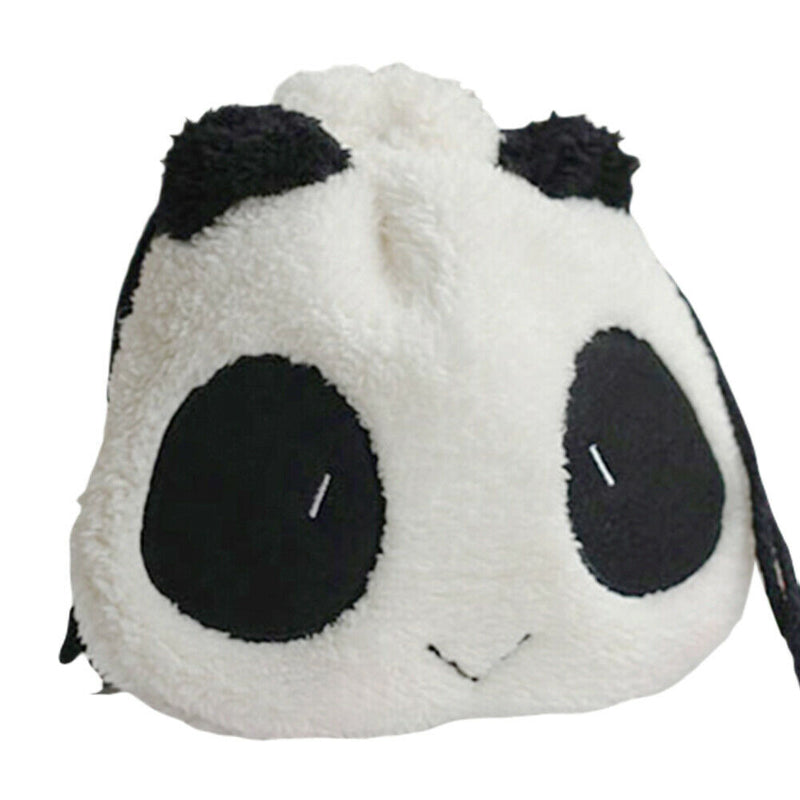 Cartoon Panda Soft Plush Women Makeup Cosmetics Storage Pouch Crossbody Bag Gift